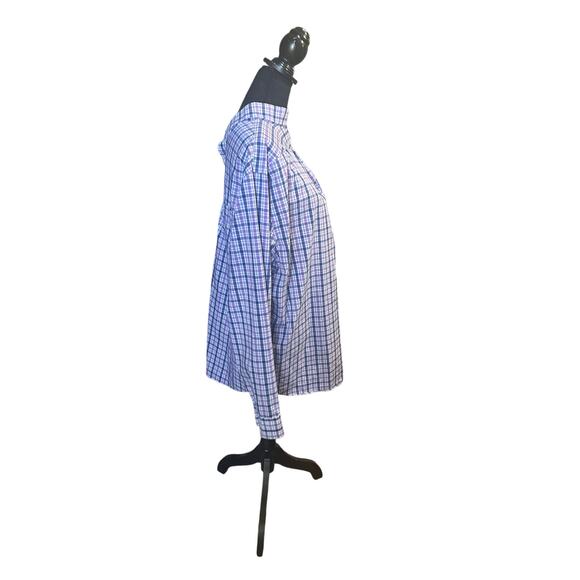 Lands’ End Blue Longsleeve Button Up Tailored Fit Shirt - Picture 4 of 6